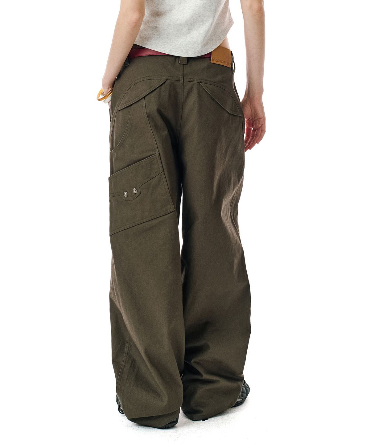 세컨모놀로그(SECONDMONO) Cotton Bolt Work Pants [DKHAKI]_SEPT081DKHAKI