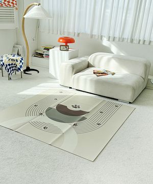 라인스탬프 3단 펫쿠션매트