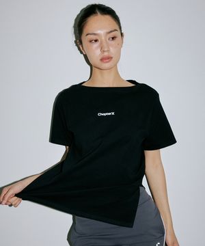 필로가 사이드컷 무브먼트 티셔츠 (Black)