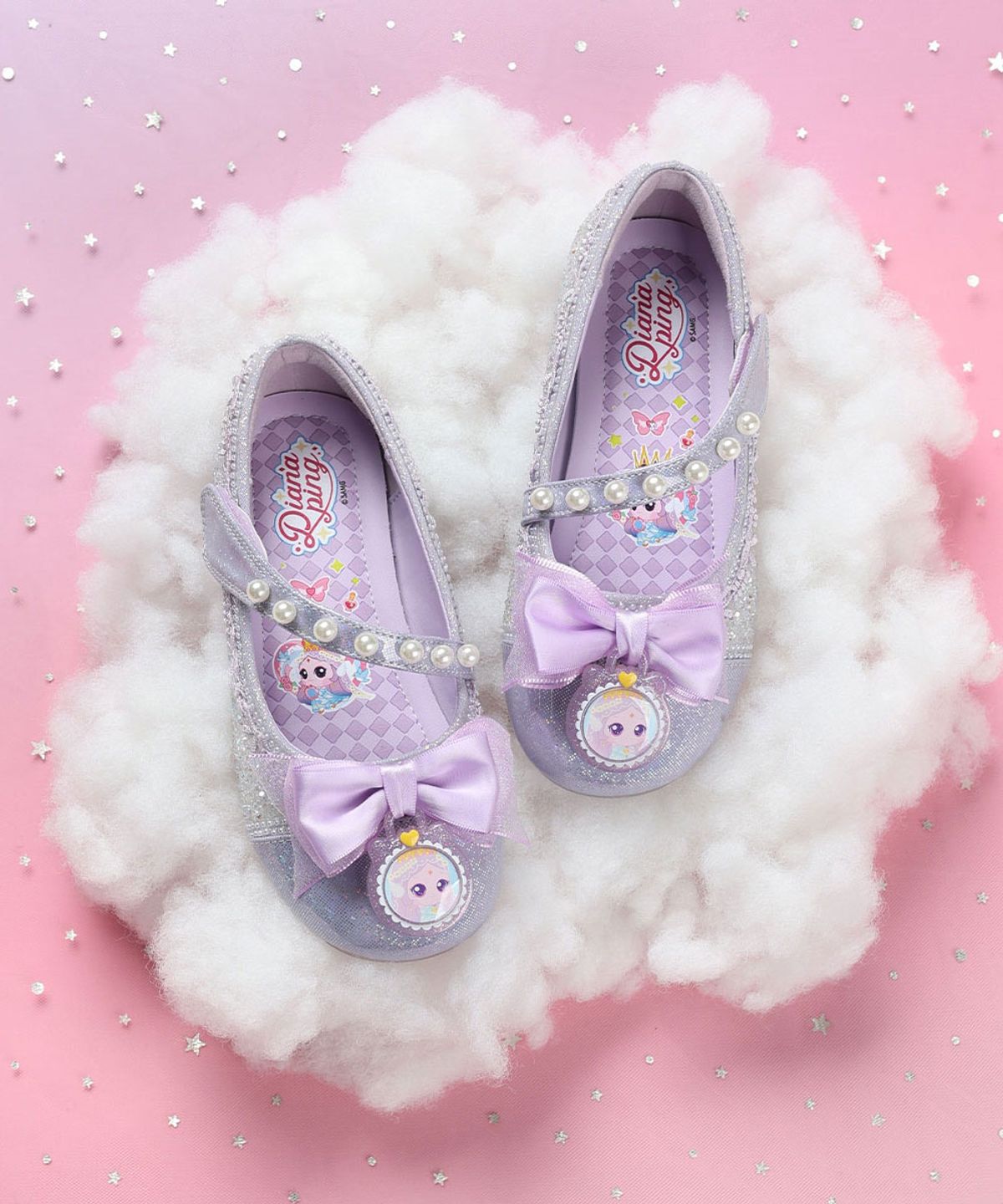 슈마커 키즈(SHOEMARKERKIDS) 캐치티니핑 LED 진주 플랫  다이아나핑 (0098833) CLB26301 PL