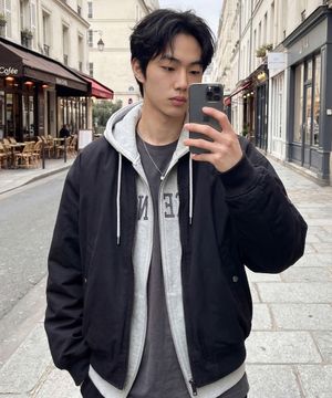 테넌 라이트 블루종 블랙 JUOT2696