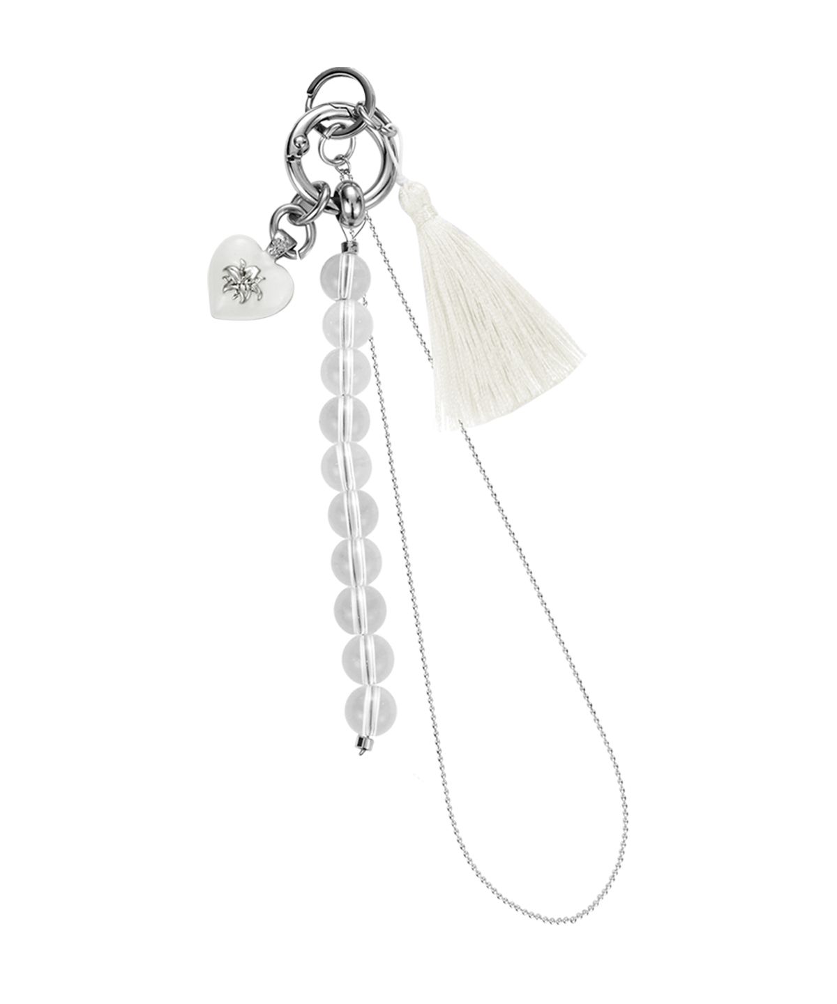 엔프프(NFF) heritage heart keyring-white