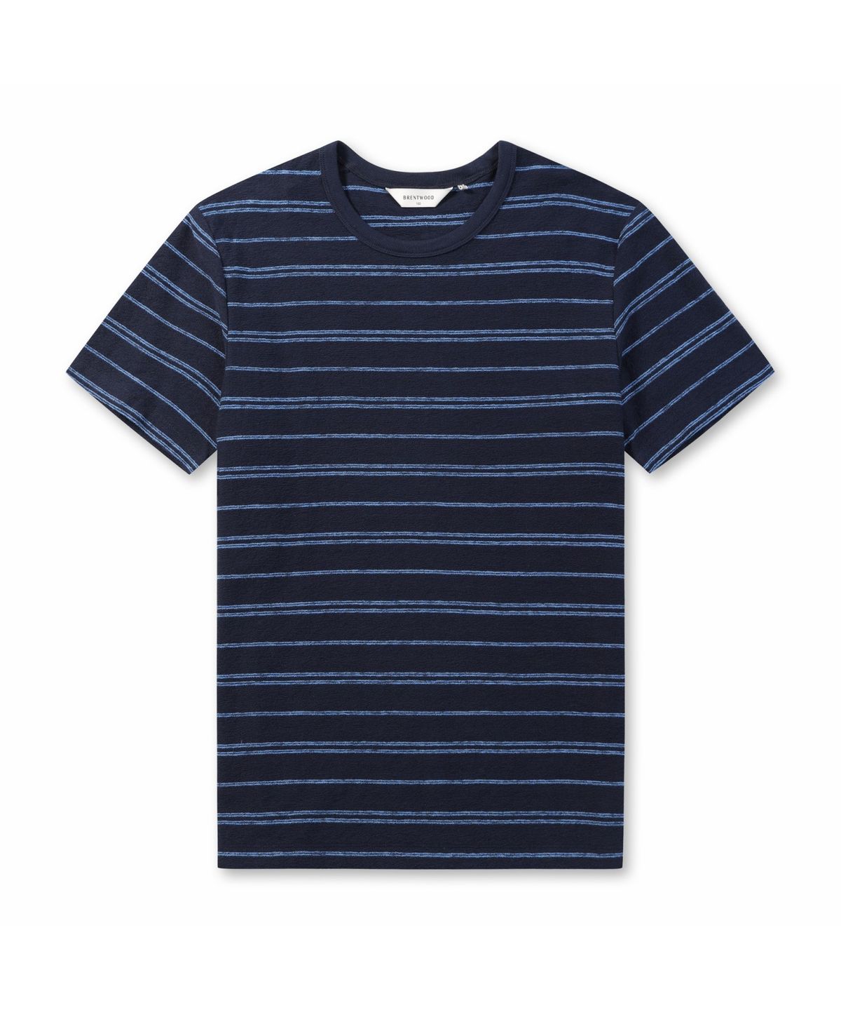 브렌우드(BRENTWOOD) 모던 스트라이프 라운드넥 티셔츠 BRTAM26551NYX