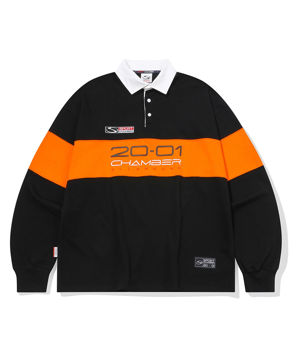 스포츠챔버(SPORT CHAMBER) SC 2001 럭비 티셔츠(블랙)