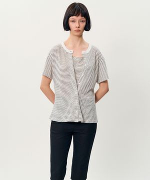 free stripe t-shirt _ Ivory