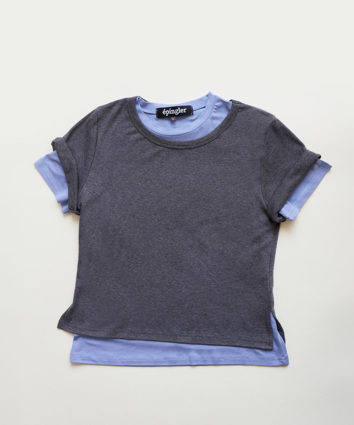 에핑글러(EPINGLER) SPOONING LAYERED T - DEEP GREY