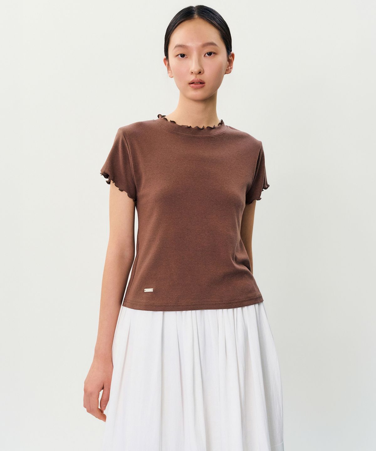 메이버유(MAYVERU) bay t-shirt _ Brown