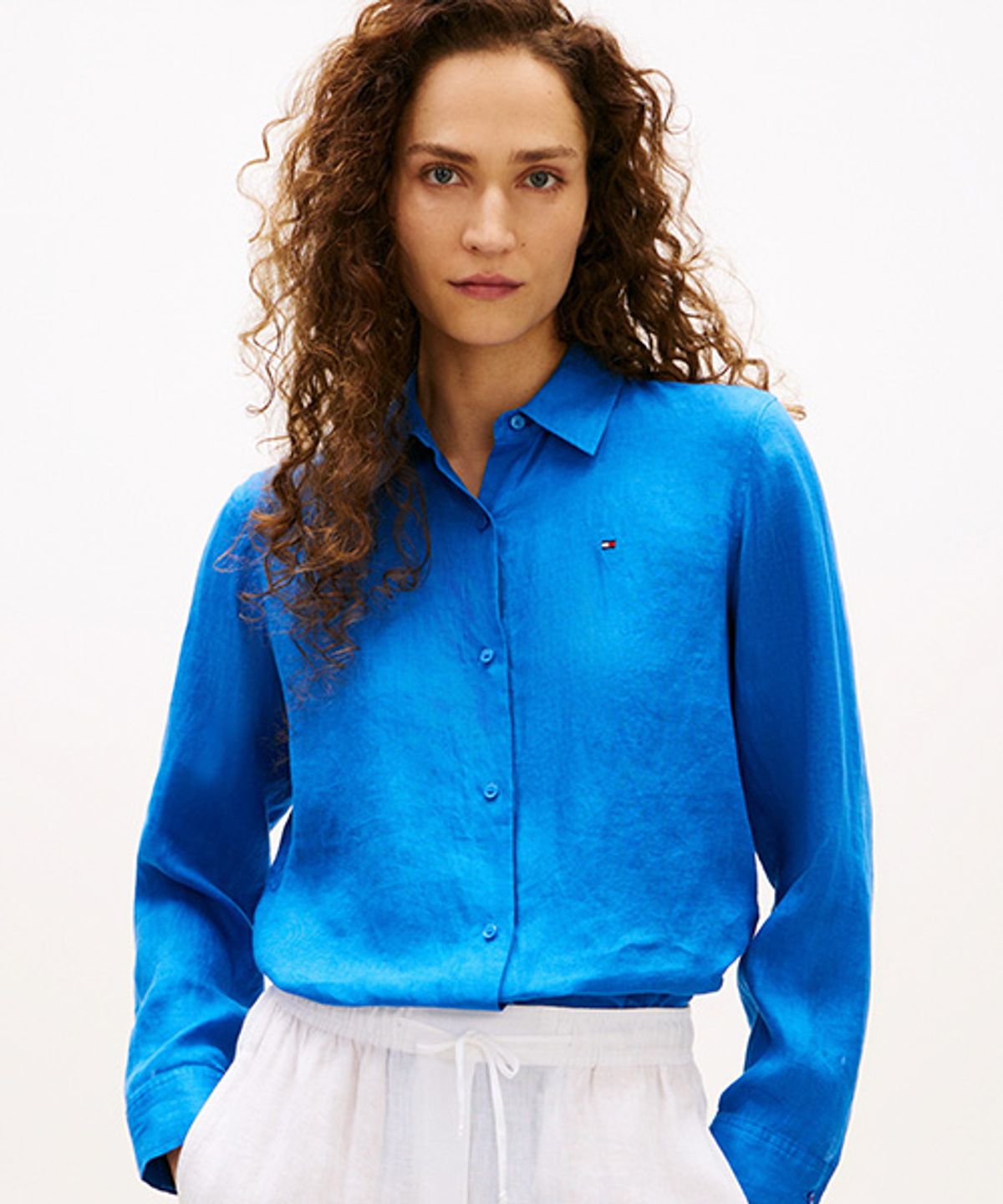 타미힐피거(TOMMY HILFIGER) 시즈널 린넨 셔츠 (T22G3WSH082WT1C4U)