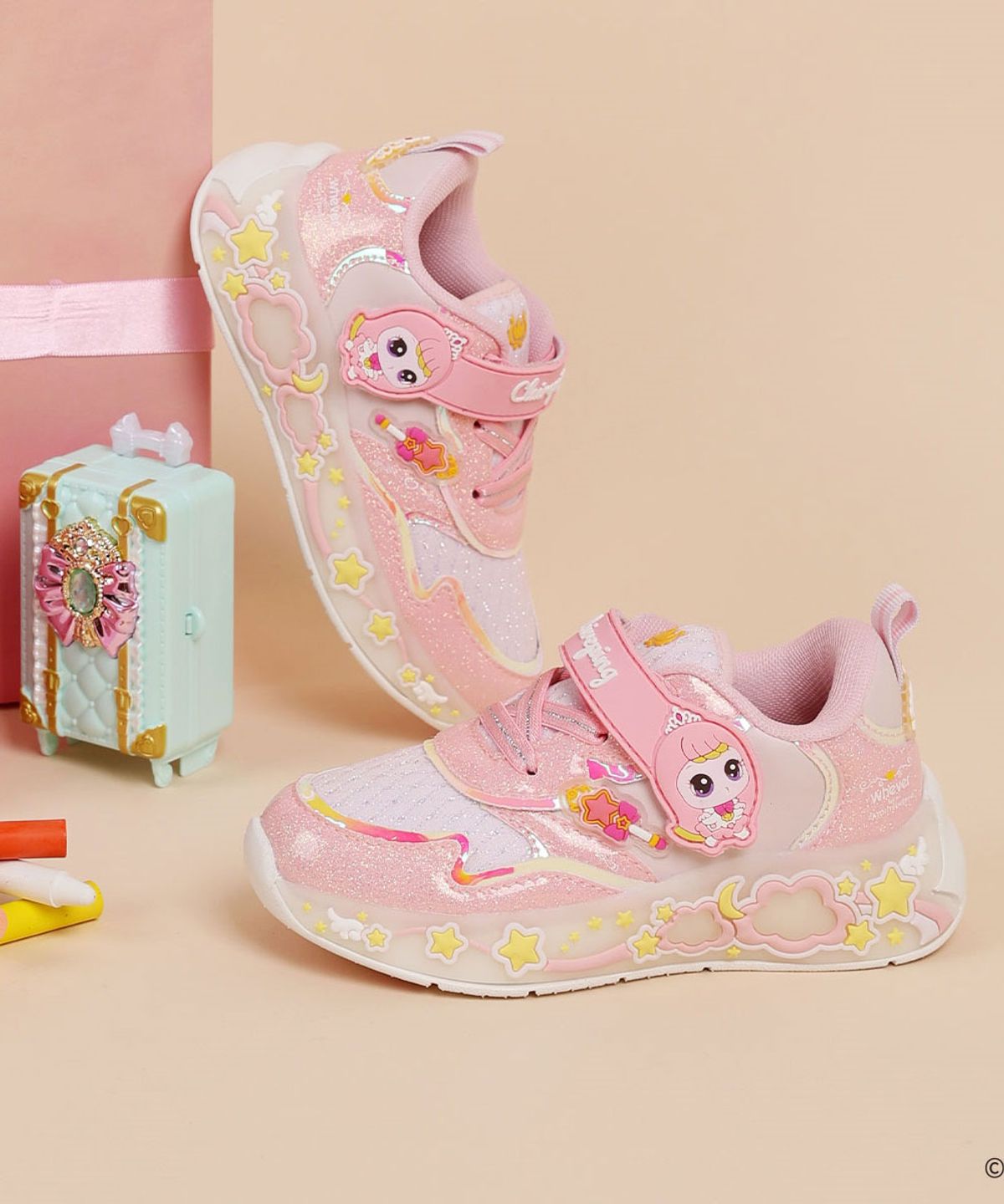 슈마커 키즈(SHOEMARKERKIDS) 캐치티니핑 LED 운동화 (0098427) WV25318 LP