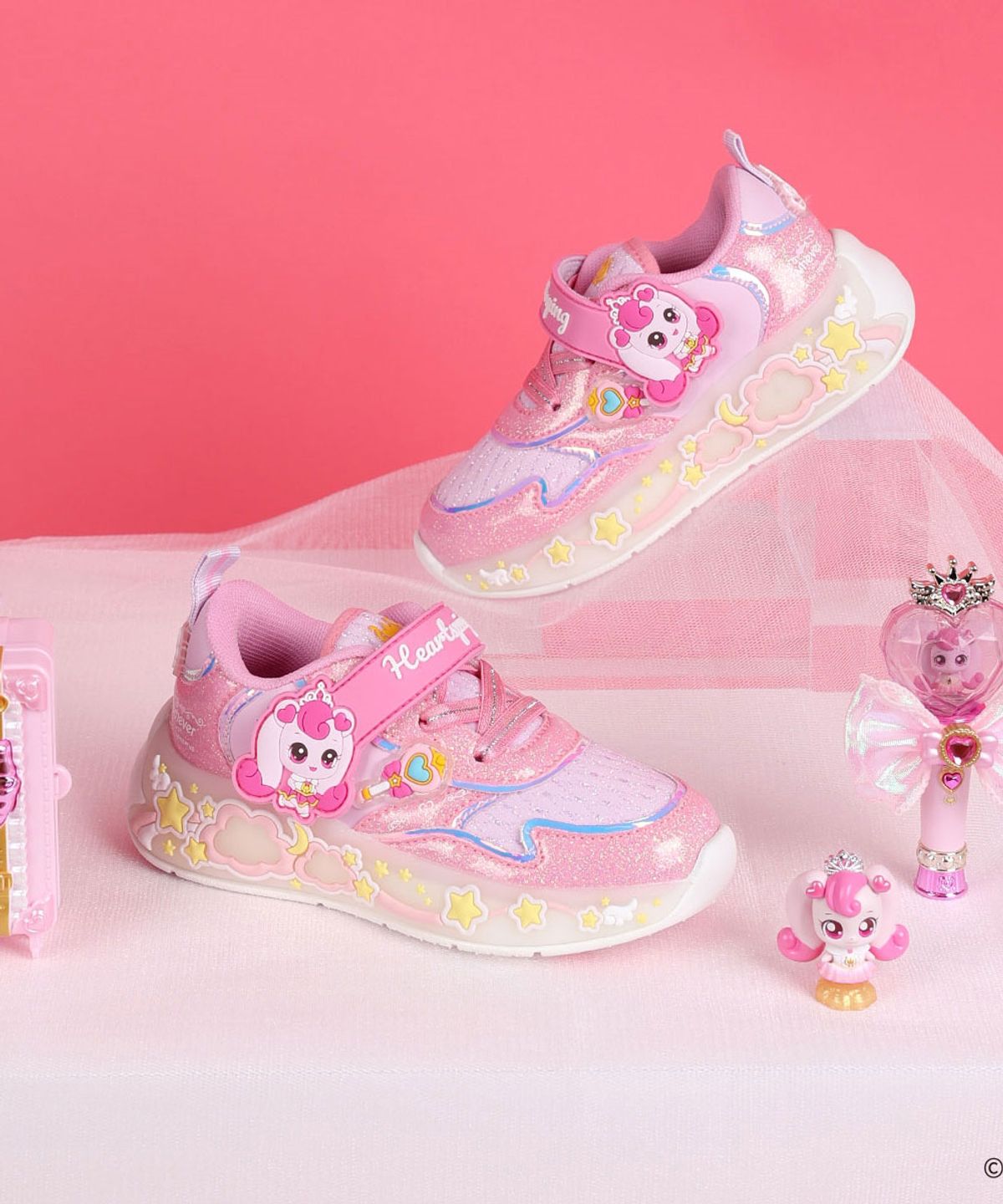 슈마커 키즈(SHOEMARKERKIDS) 캐치티니핑 LED 운동화 (0098426) WV25318 PK
