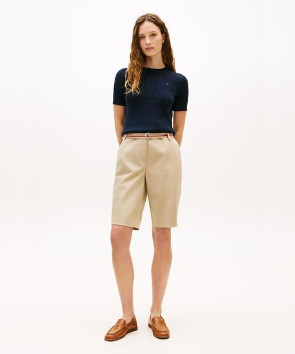 타미힐피거(TOMMY HILFIGER) 런던 벨티드 쇼츠 (T22G3WPQ080WT2AEG)
