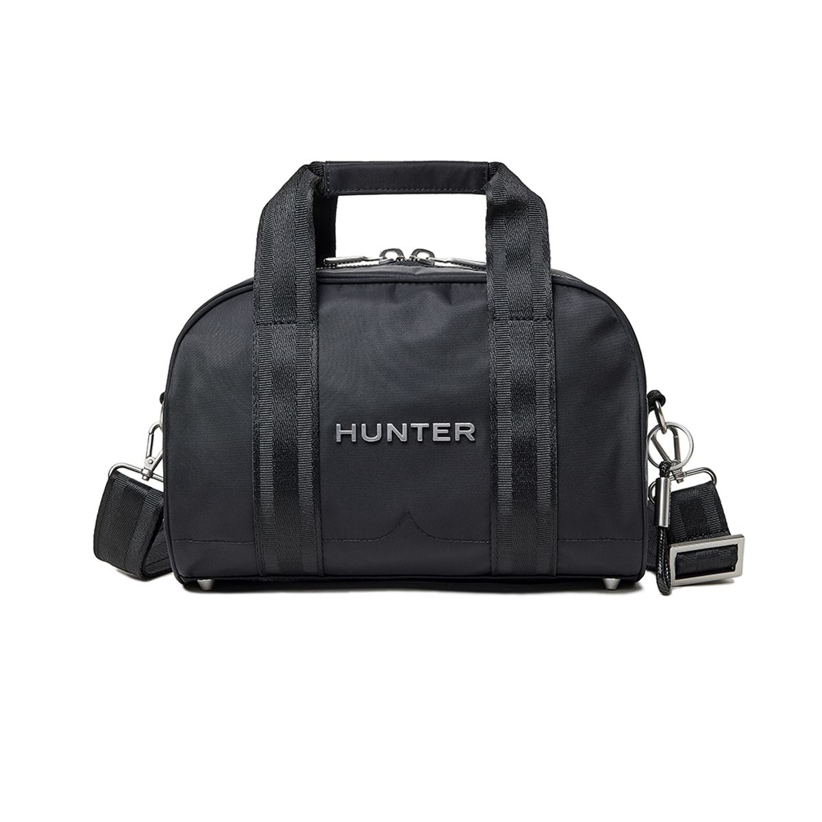 헌터(HUNTER) [UNISEX] 프리미엄 나일론 배럴백 - 블랙 UBX5545NYLBLK
