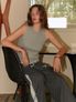 LUCY HOODIE SLEEVELESS TOP_GRAY