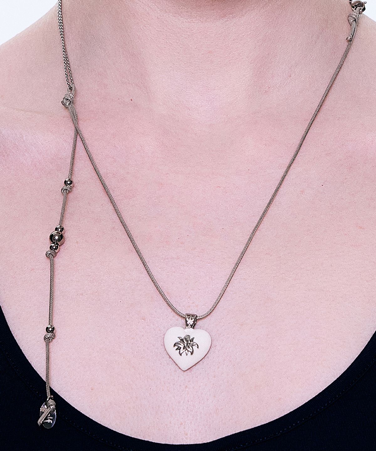 엔프프(NFF) heritage necklace-white