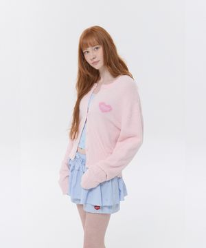 키르시 멜로우 소프트 터치 가디건 [라이트 핑크]