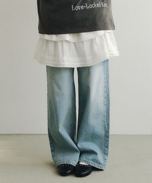 SEMI WIDE DENIM PANTS_BLUE