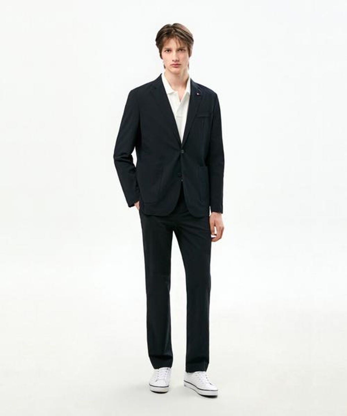 타미힐피거(TOMMY HILFIGER) 텍스처드 싱글 블레이저 (T12G0WJB790ML1C1G)