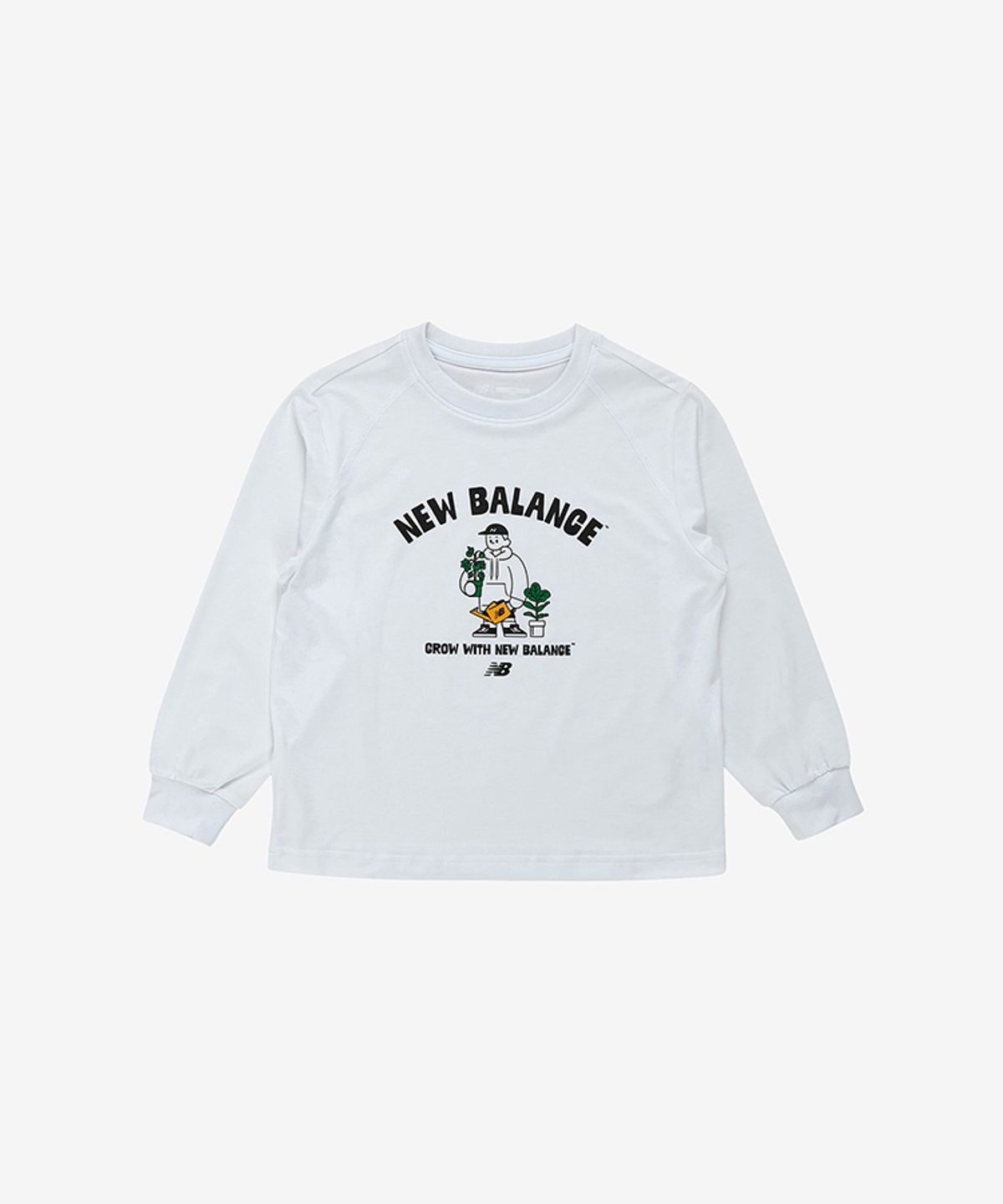 뉴발란스 키즈(NEWBALANCEKIDS) WE GROW TOGETHER  _일러스트 아동 냉감 긴팔티 NK9BG2402U10