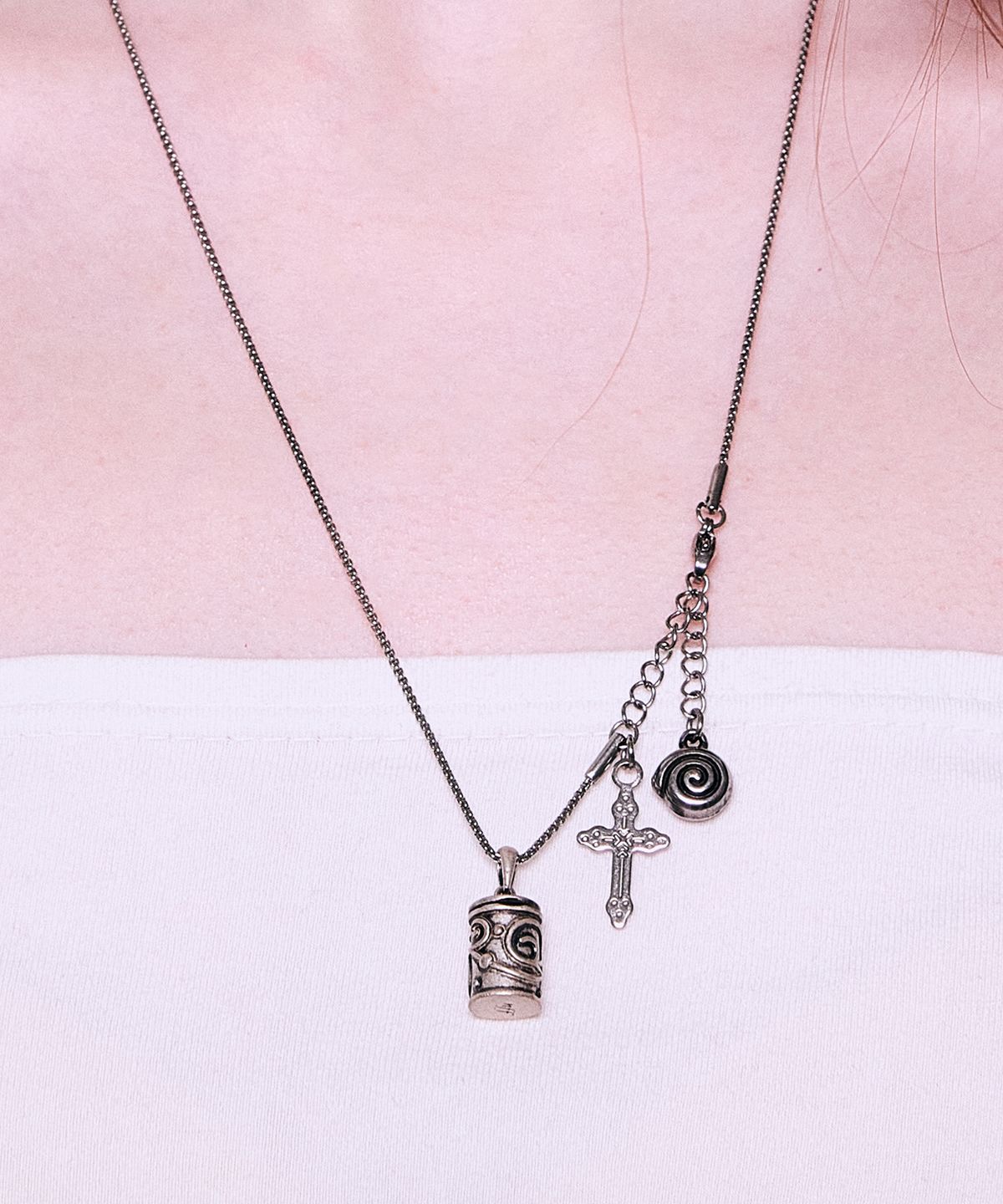 엔프프(NFF) insignia necklace-silver