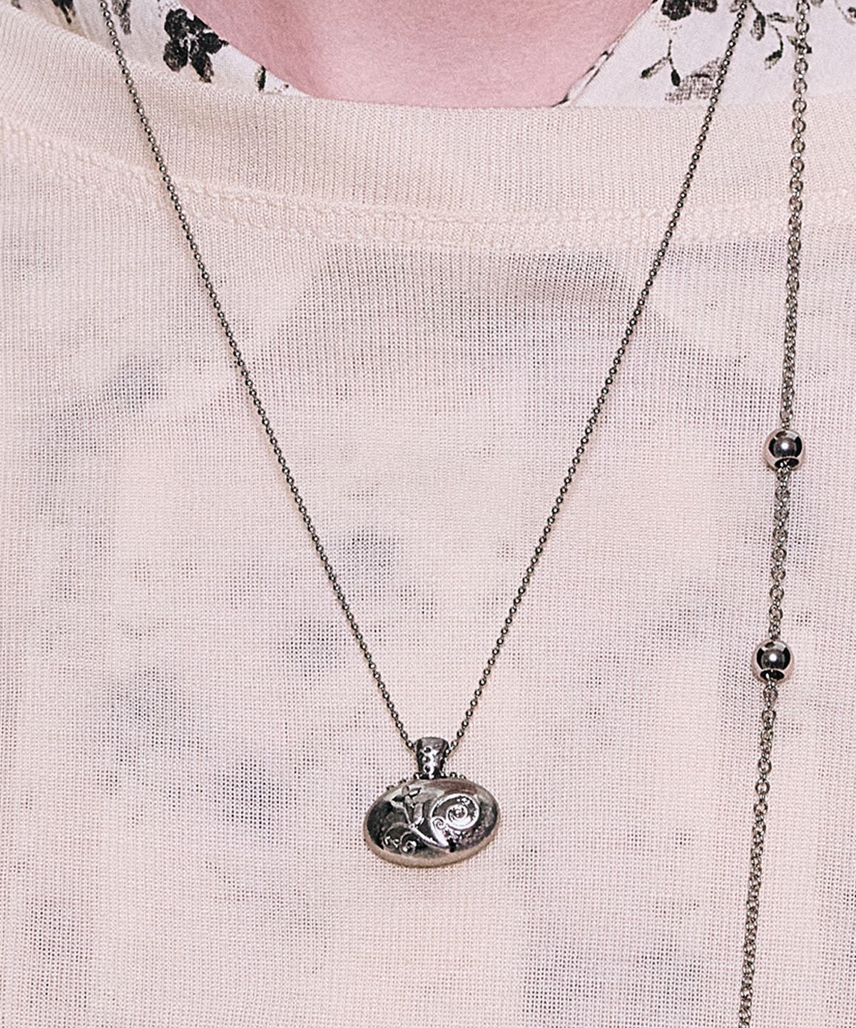 엔프프(NFF) solace necklace-silver