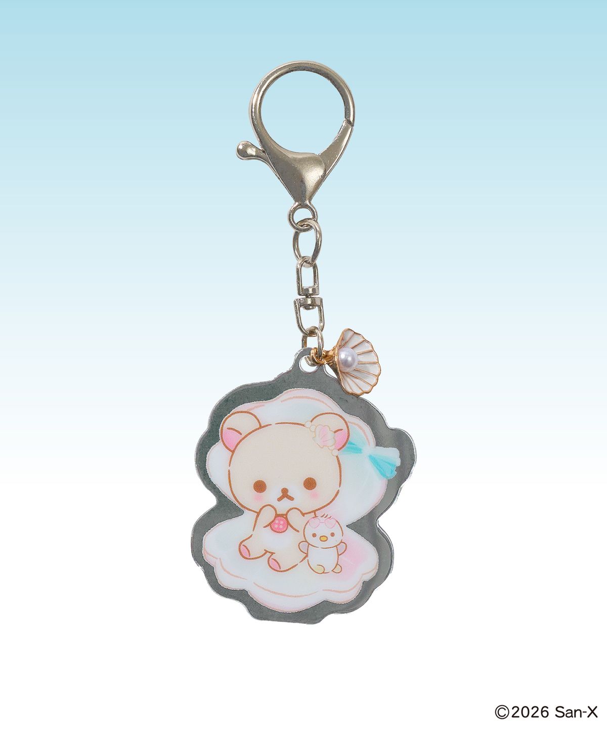 유희(YOUHEE) [KORILAKKUMA] MIRROR KEYRING WHITE