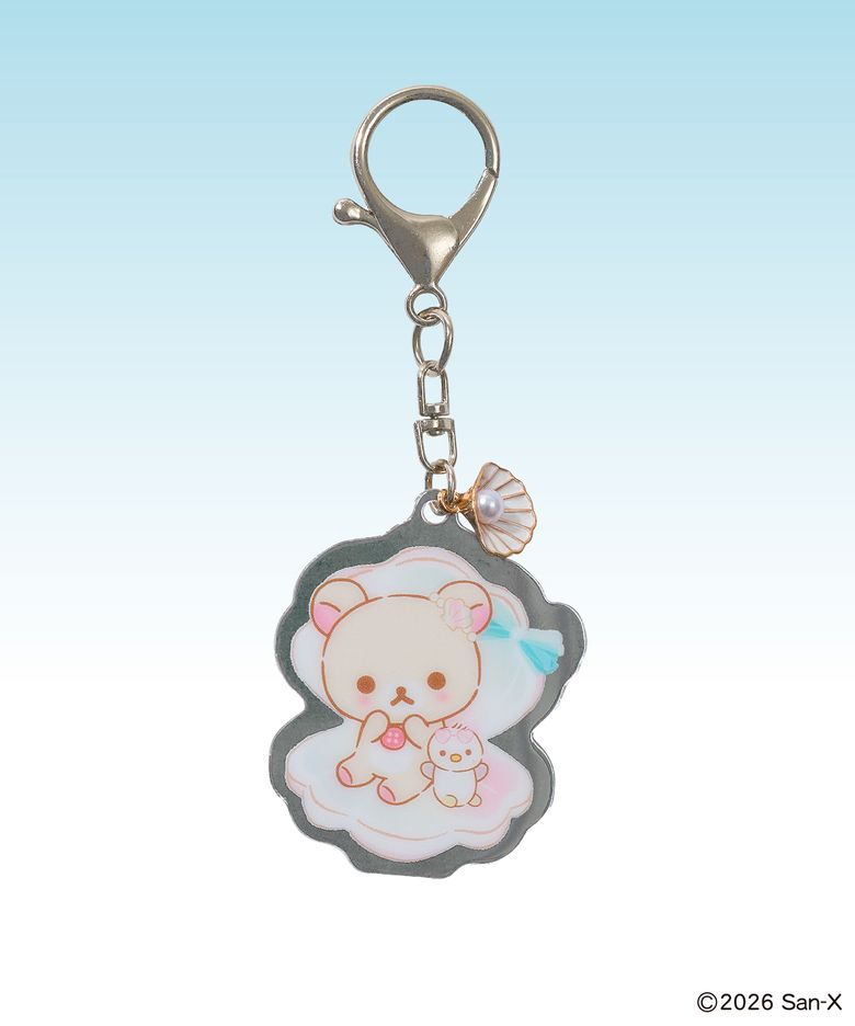 [KORILAKKUMA] MIRROR KEYRING WHITE