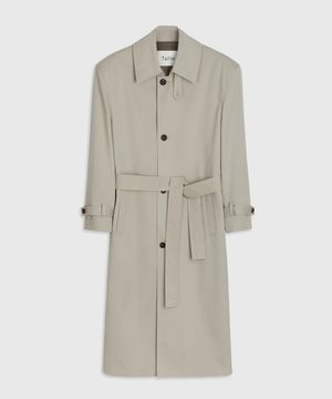 PASSIE OVER TRENCH COAT TAUPE SAGE