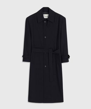 PASSIE OVER TRENCH COAT DARK NAVY
