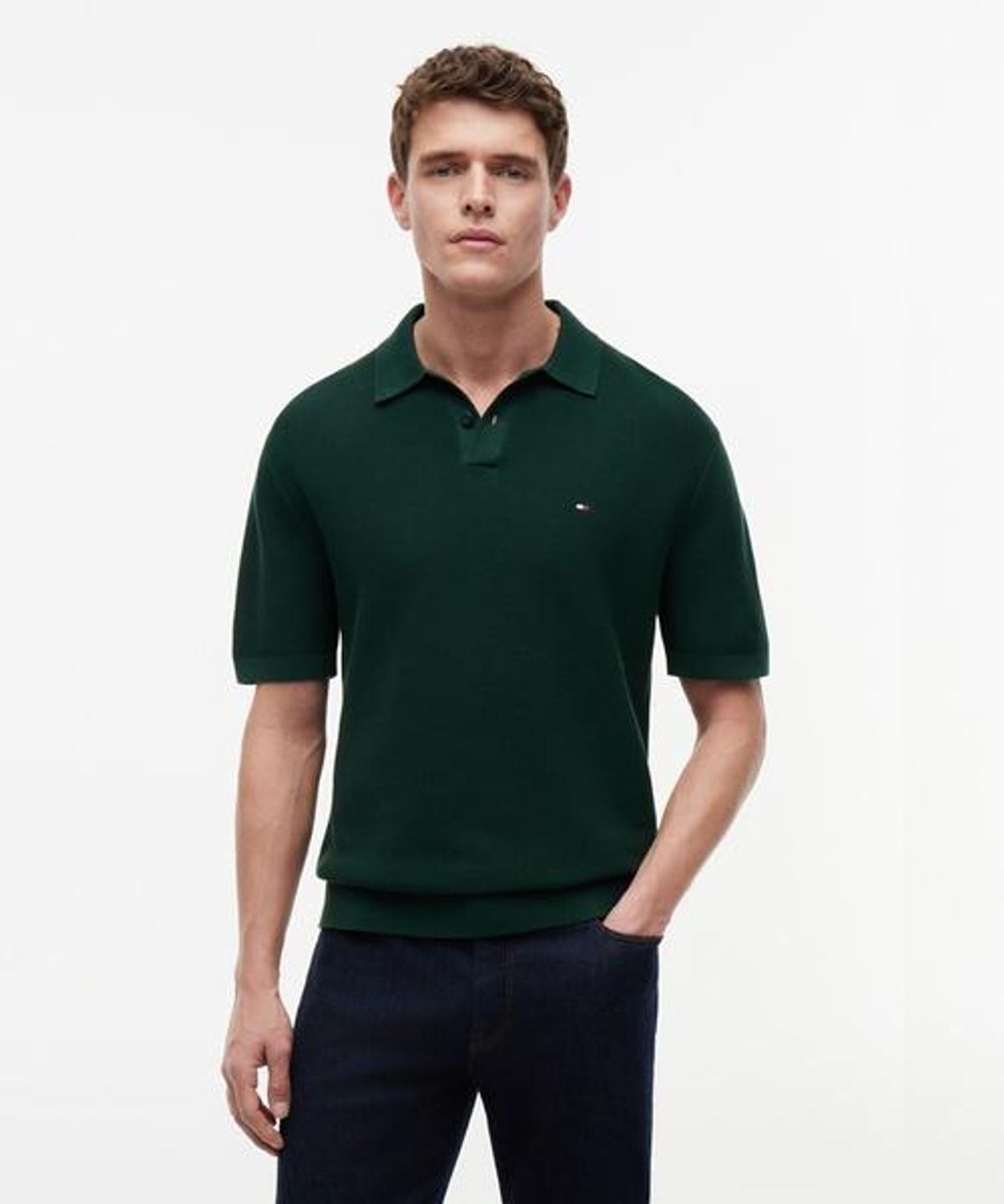 타미힐피거(TOMMY HILFIGER) 쿨터치 스트럭쳐 폴로 셔츠 (T12G1KPN280MT2MBN)