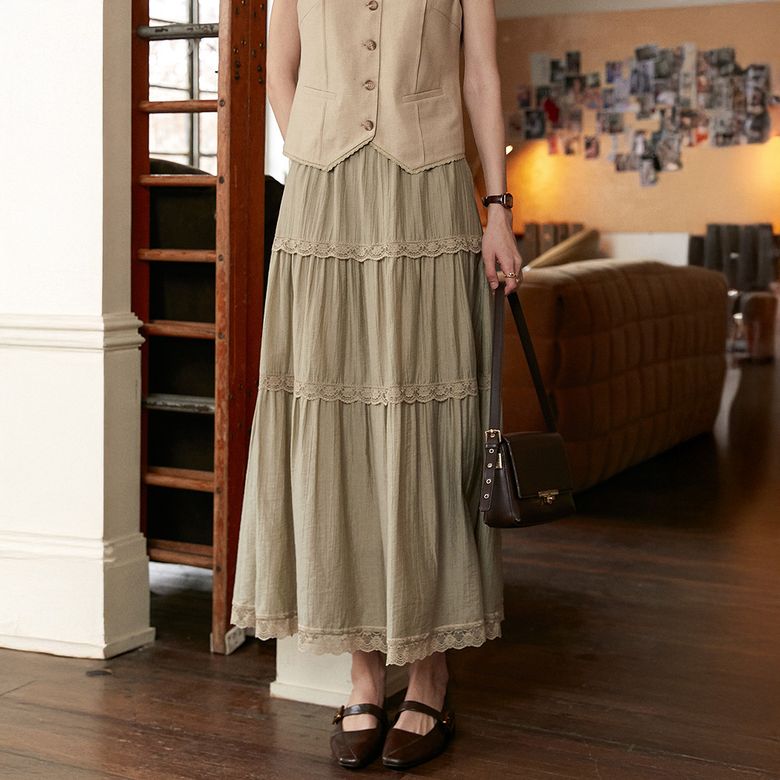 SR_French old lace skirt