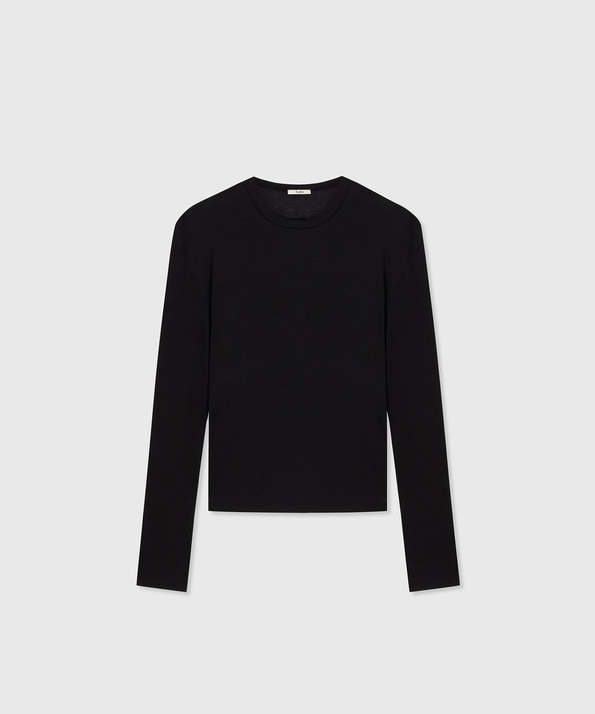 타일레(TAILLE) SINGLE NECK LONG SLEEVE TOP BLACK