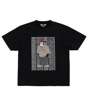 레드 캡 고릴라 티셔츠 블랙