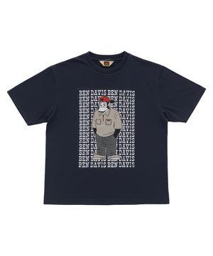 레드 캡 고릴라 티셔츠 네이비