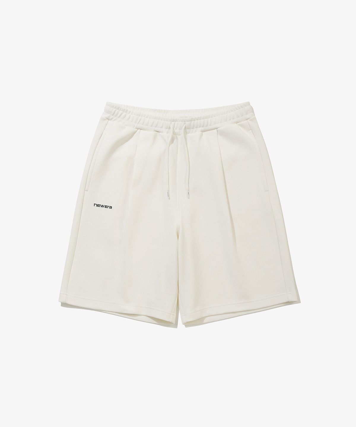 뉴에라(NEW ERA) 와이드 스웨트 하프 팬츠 오프 화이트 14954600