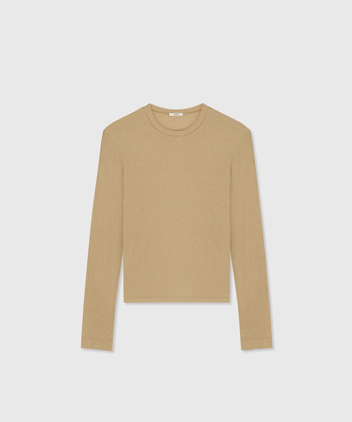 타일레(TAILLE) SINGLE NECK LONG SLEEVE TOP KAMUT TAN