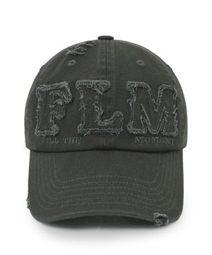 FLM 아플리케 로고 볼캡-차콜
