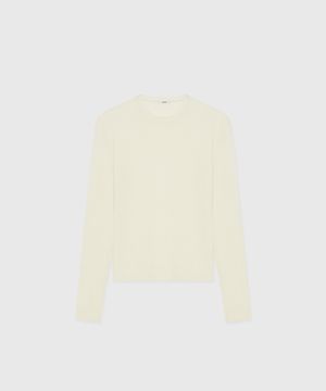 SINGLE NECK LONG SLEEVE TOP DUTCH WHITE