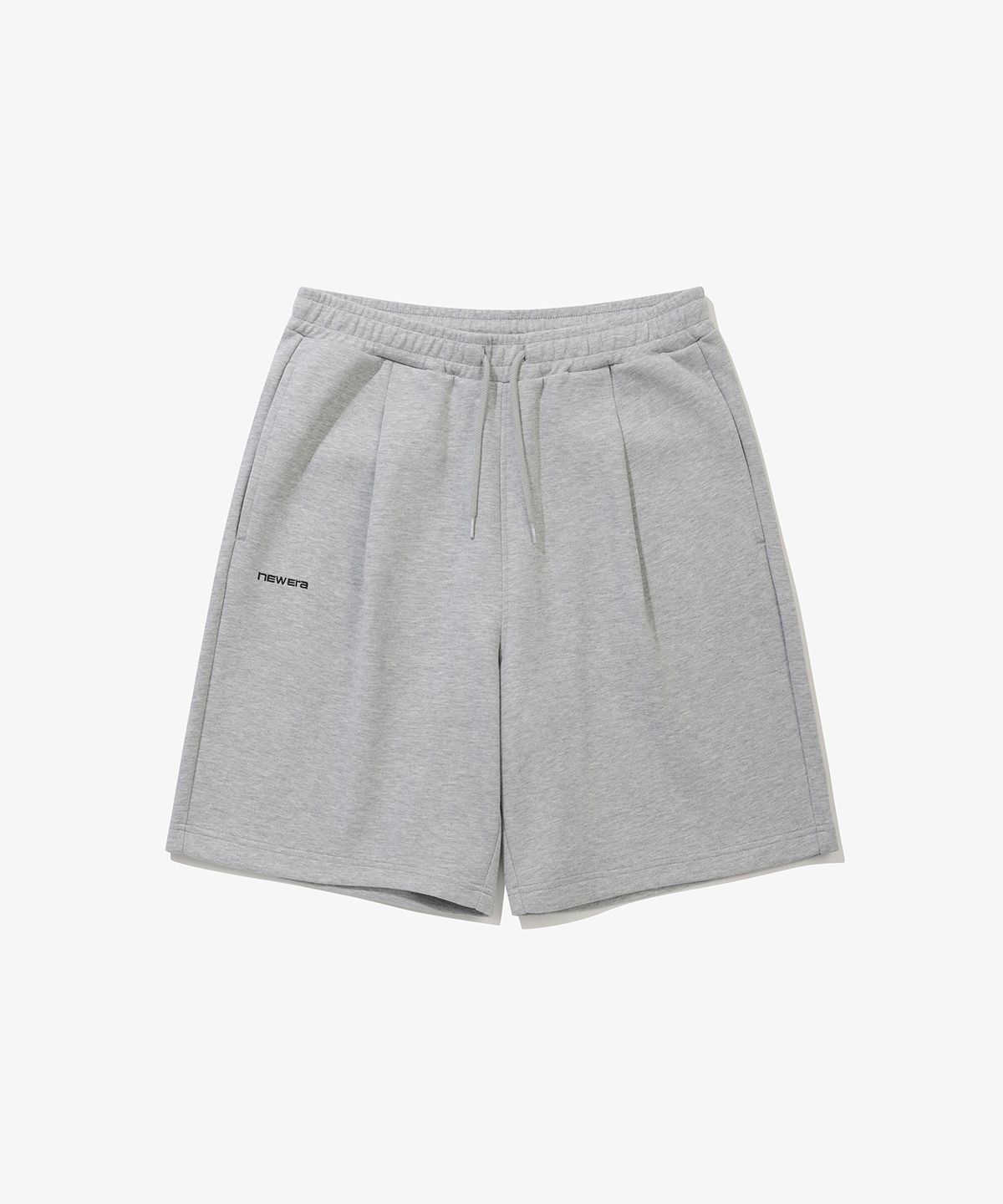 뉴에라(NEW ERA) 와이드 스웨트 하프 팬츠 헤더 그레이 14954601
