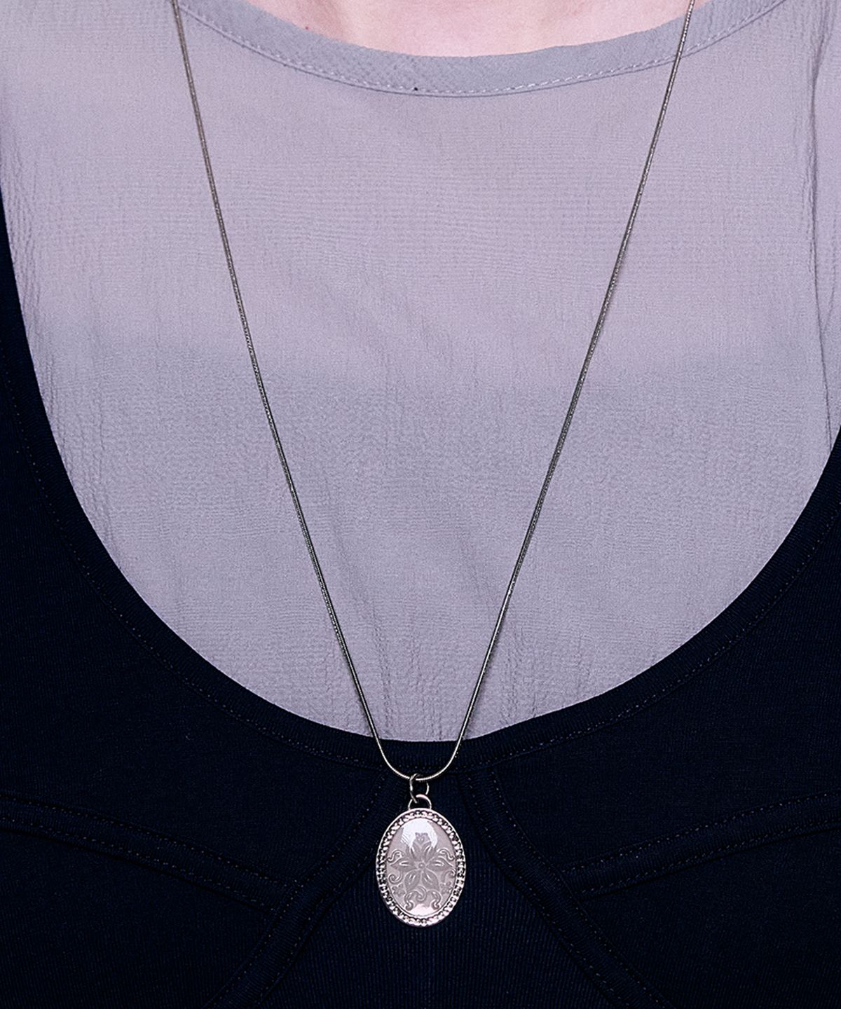 엔프프(NFF) arcane necklace-grey