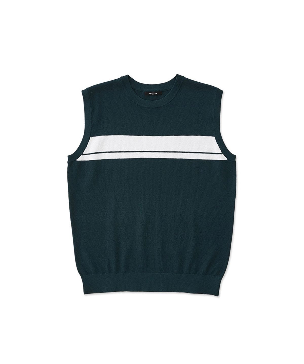 에스티코(STCO) DIEMS [GOLF] 블록 라운드 니트 베스트 그린 (클래식핏)_DGKUB12CME