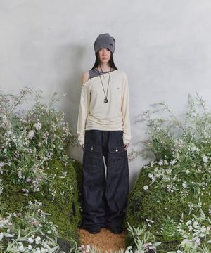 송이송이X탄산 원숄더 아일렛 롱슬리브 (레몬)