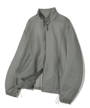 시어 심 라인 윈드브레이커-그레이