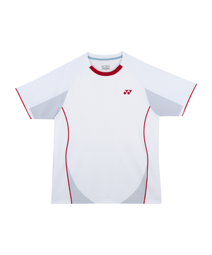 265TS005M 화이트 남성용 심플 스트라이프 테니스 게임웨어