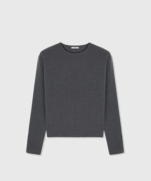 ANTONI WOOL RIB KNIT TOP SLATE GREY