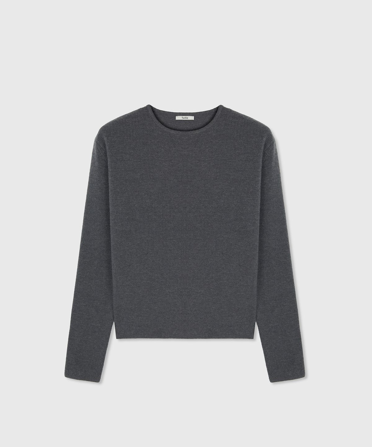 타일레(TAILLE) ANTONI WOOL RIB KNIT TOP SLATE GREY