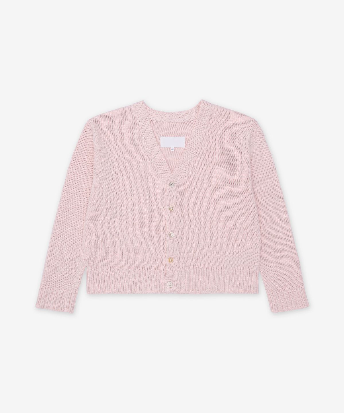 메종 마르지엘라(MAISON MARGIELA) 가디드 햄프 니트 가디건 - 핑크 / S51HP0017M13100216