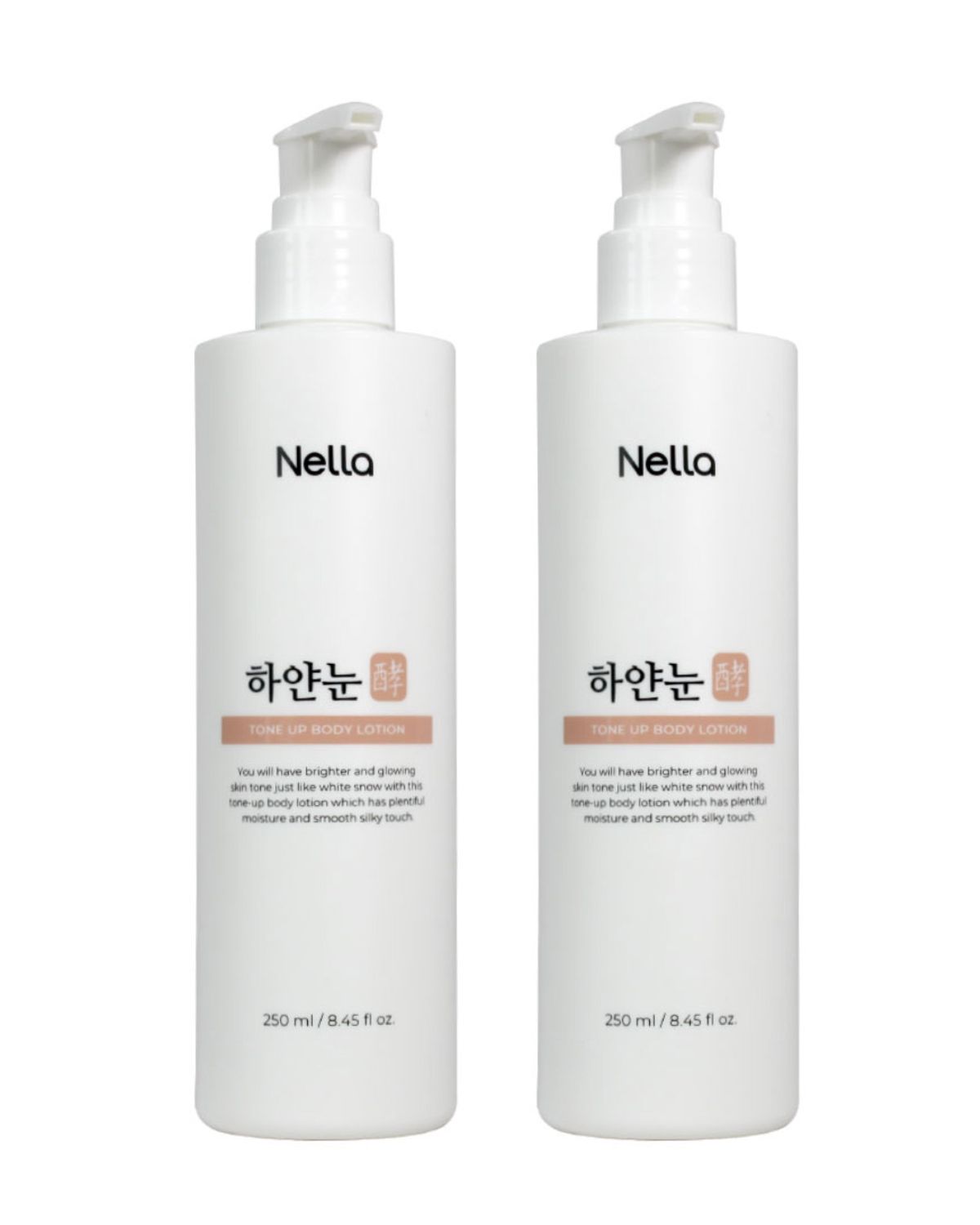 넬라(NELLA) 하얀눈 발효 톤업 바디로션 250ml *2개