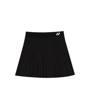 265PS001F 블랙 여성용 허리밴드 플리츠 테니스 스커트