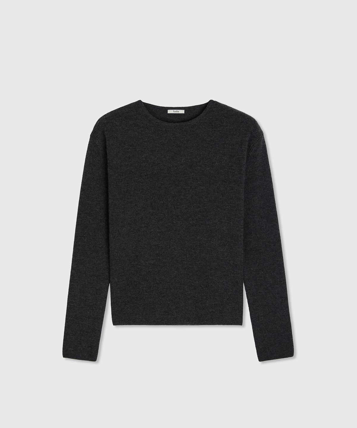 타일레(TAILLE) ANTONI WOOL RIB KNIT TOP CHARCOAL