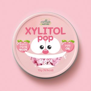 무설탕 수제 틴케이스 자일리톨사탕 복숭아 핀란드산 자일리톨 100%